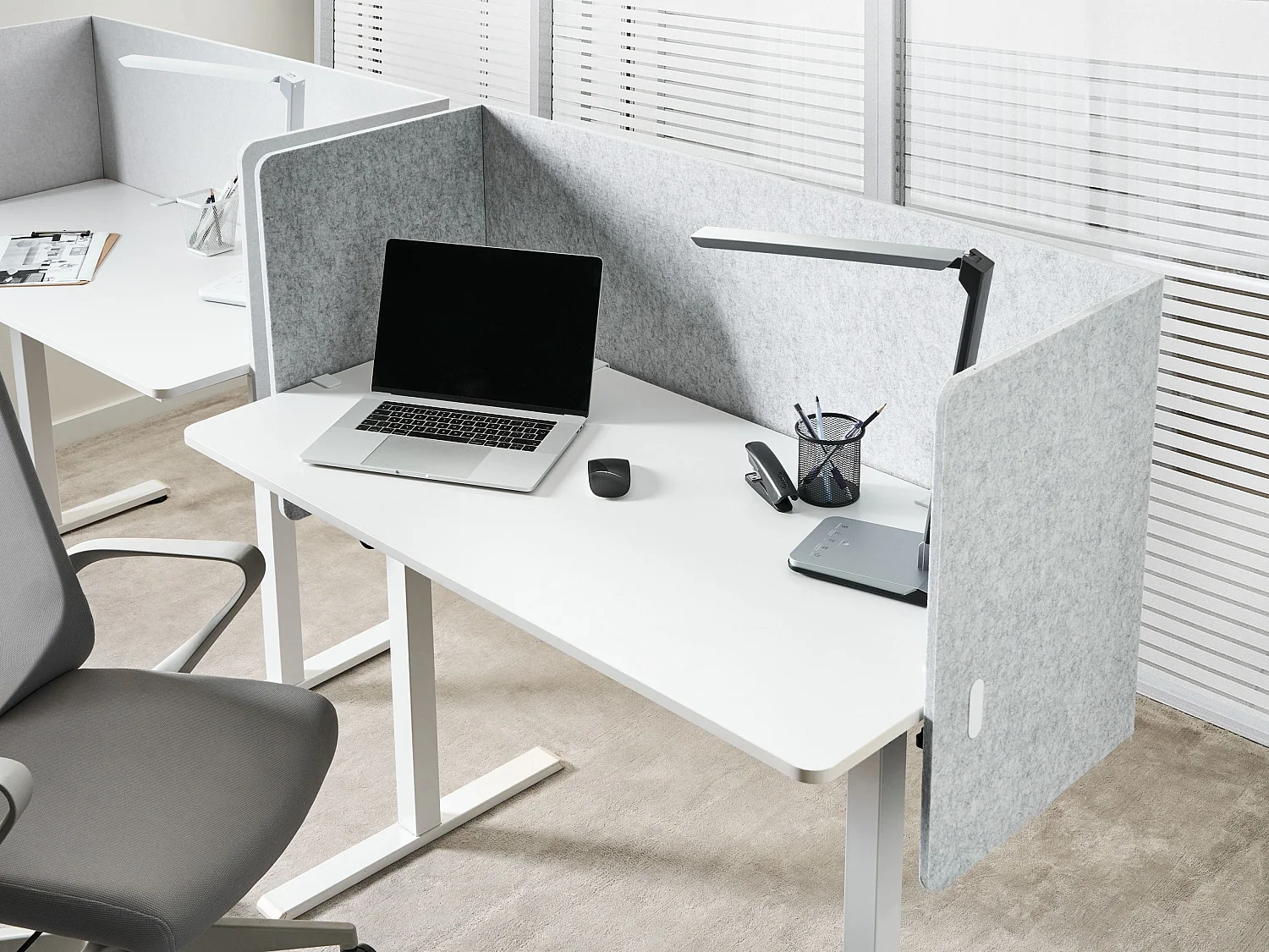 Cloison amovible de bureau SOLOA Gris