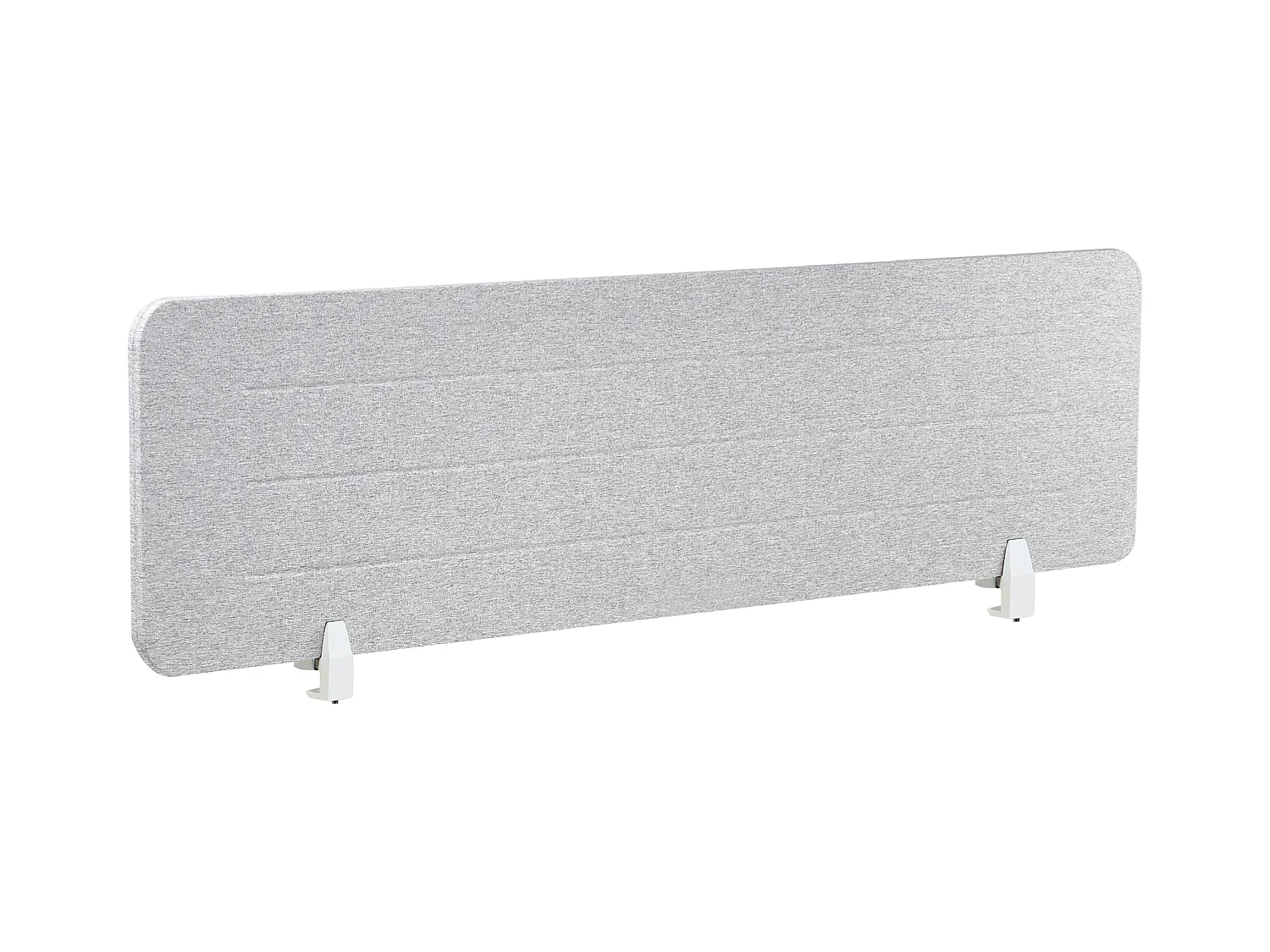 Séparateur de bureau 160 x 40 cm gris clair ZIGGY