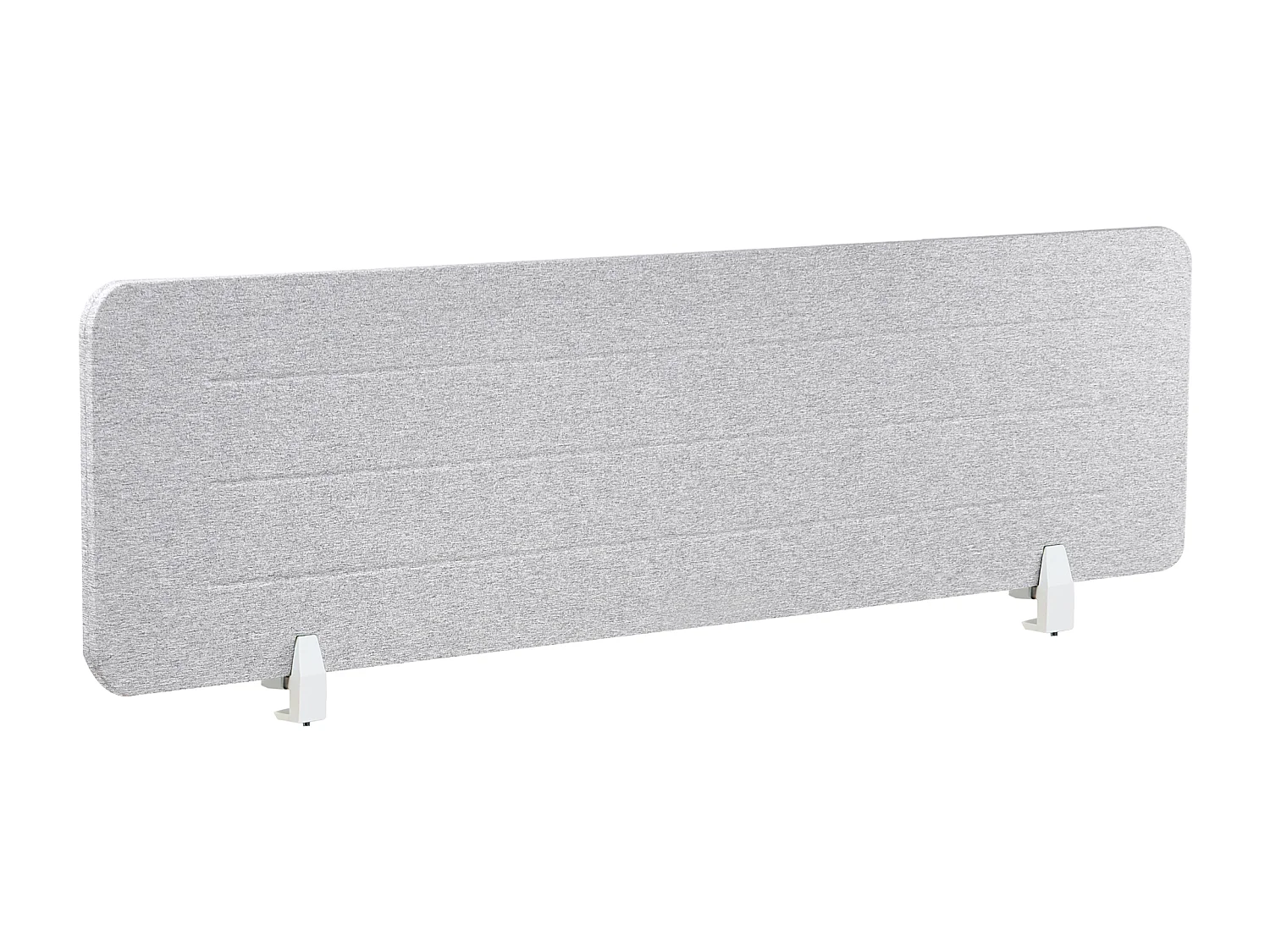 Séparateur de bureau 160 x 40 cm gris clair ZIGGY