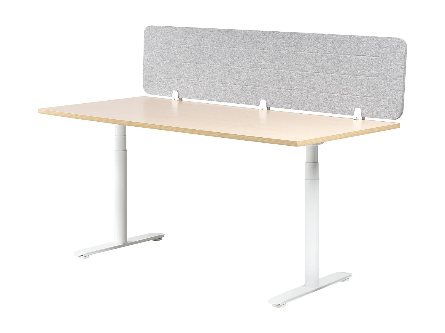 Cloison amovible de bureau ZIGGY Gris clair