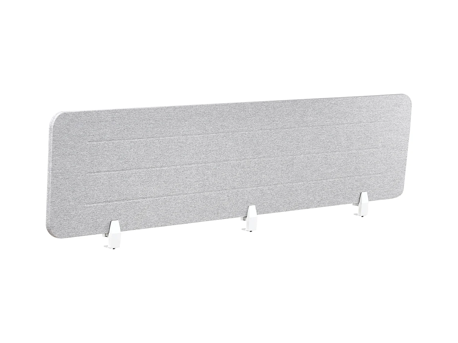 Séparateur de bureau 180 x 40 cm gris clair ZIGGY
