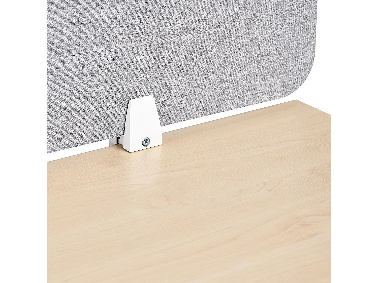 Séparateur de bureau 180 x 40 cm gris clair ZIGGY