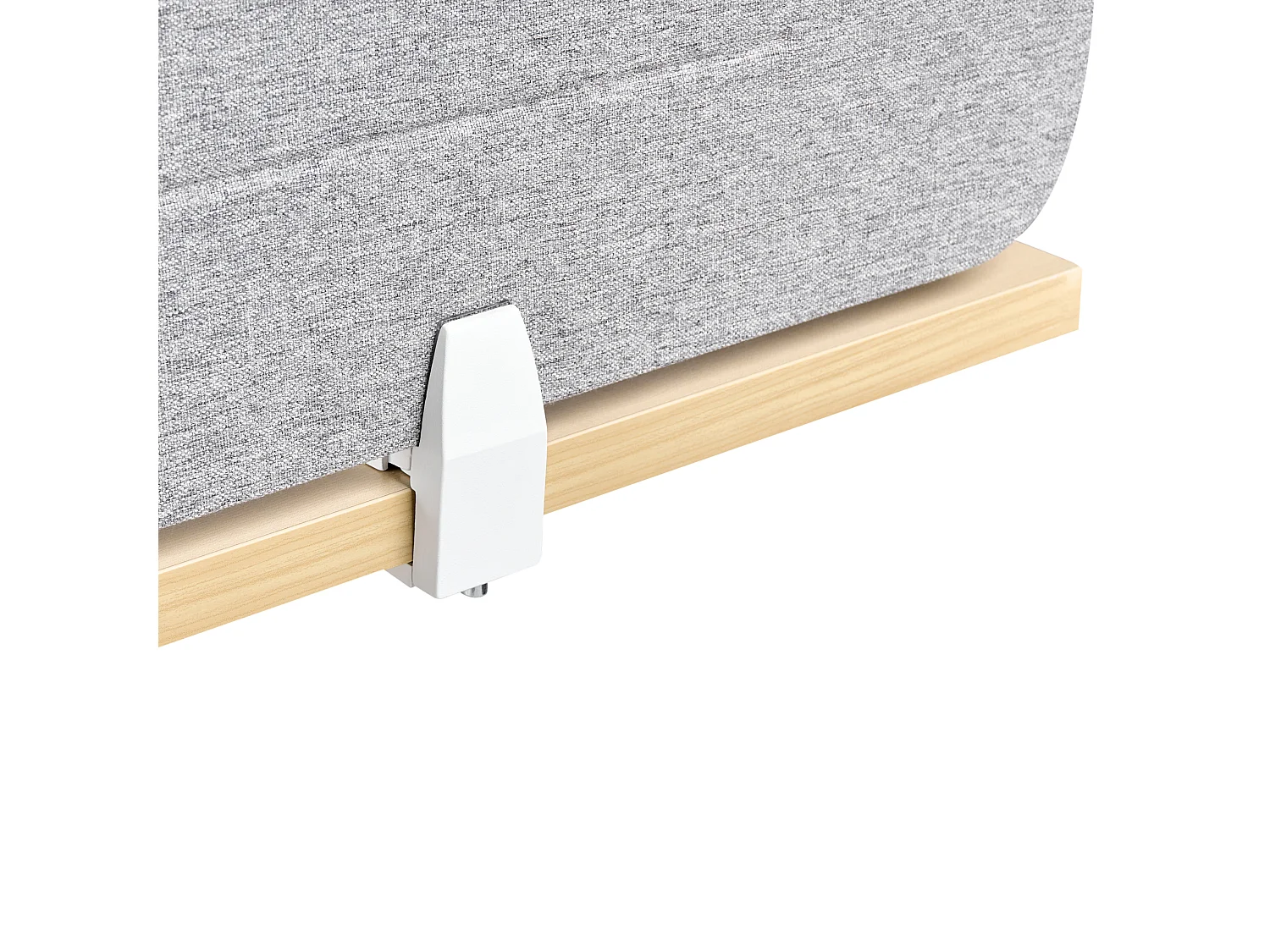 Séparateur de bureau 180 x 40 cm gris clair ZIGGY