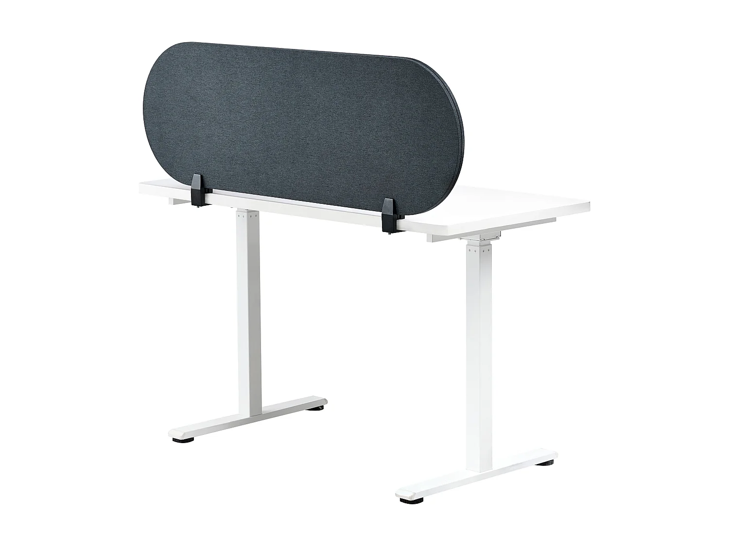 Séparateur de bureau 120 x 40 cm gris foncé SPARKY