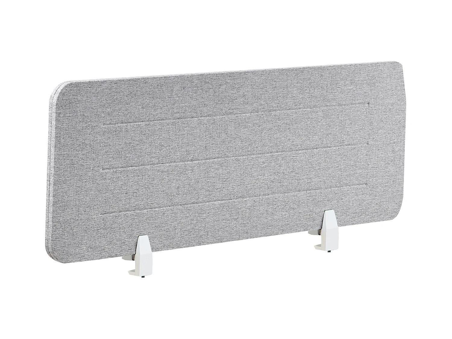 Séparateur de bureau 120 x 40 cm gris clair ZIGGY