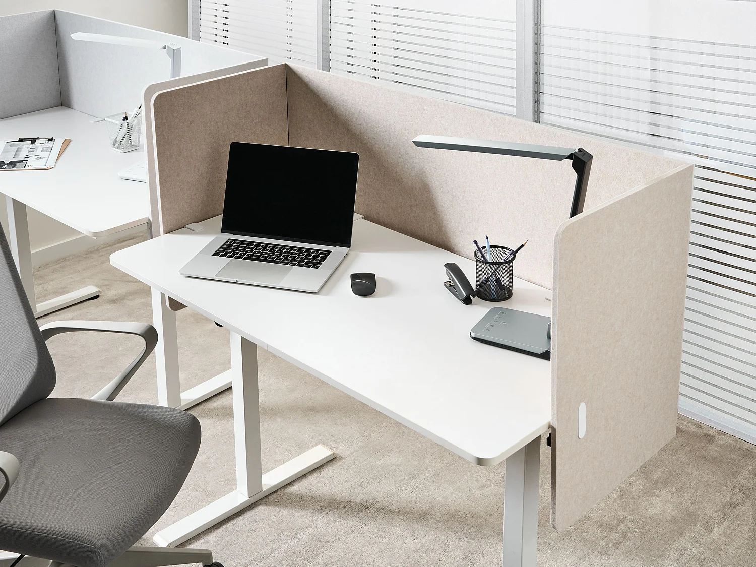Cloison amovible de bureau SOLOA Beige