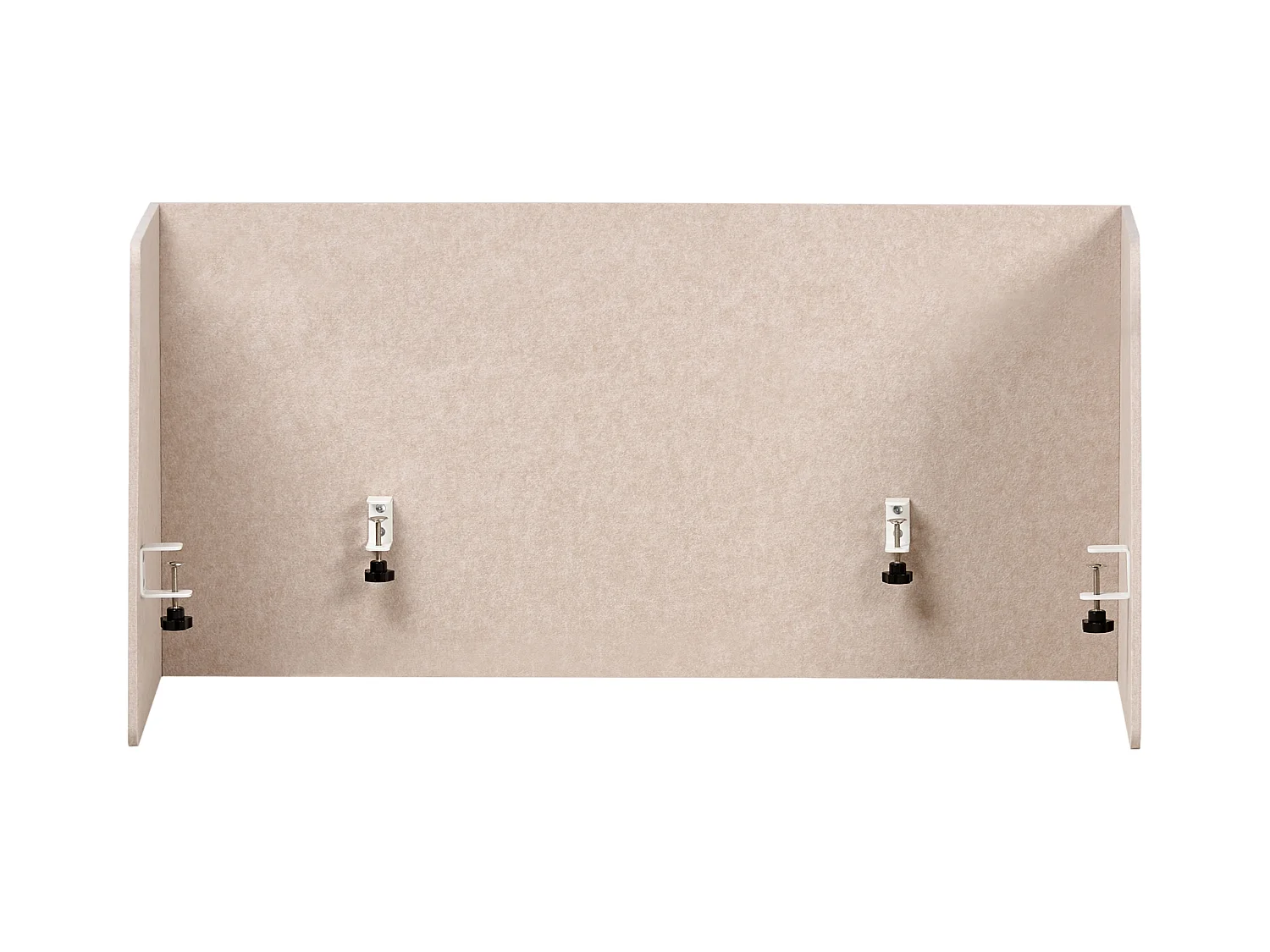 Séparateur de bureau 120 x 60 cm beige SOLOA
