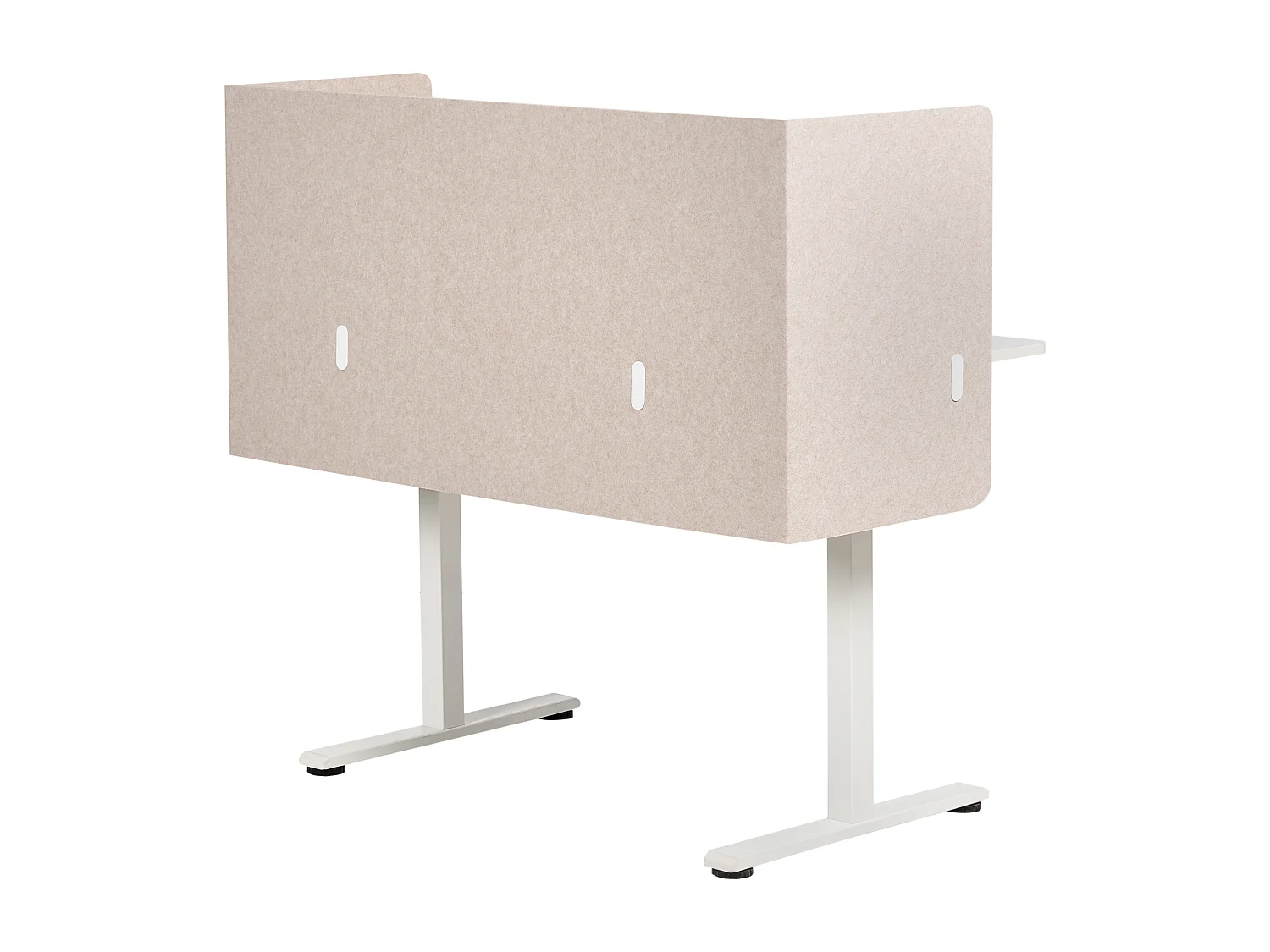 Séparateur de bureau 120 x 60 cm beige SOLOA