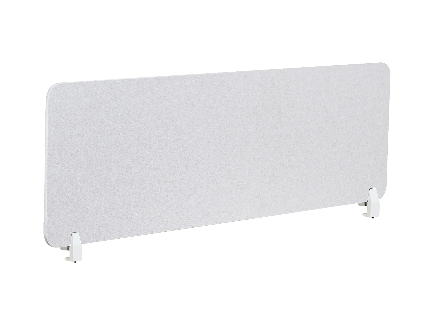 Séparateur de bureau 160 x 50 cm blanc cassé SPLIT