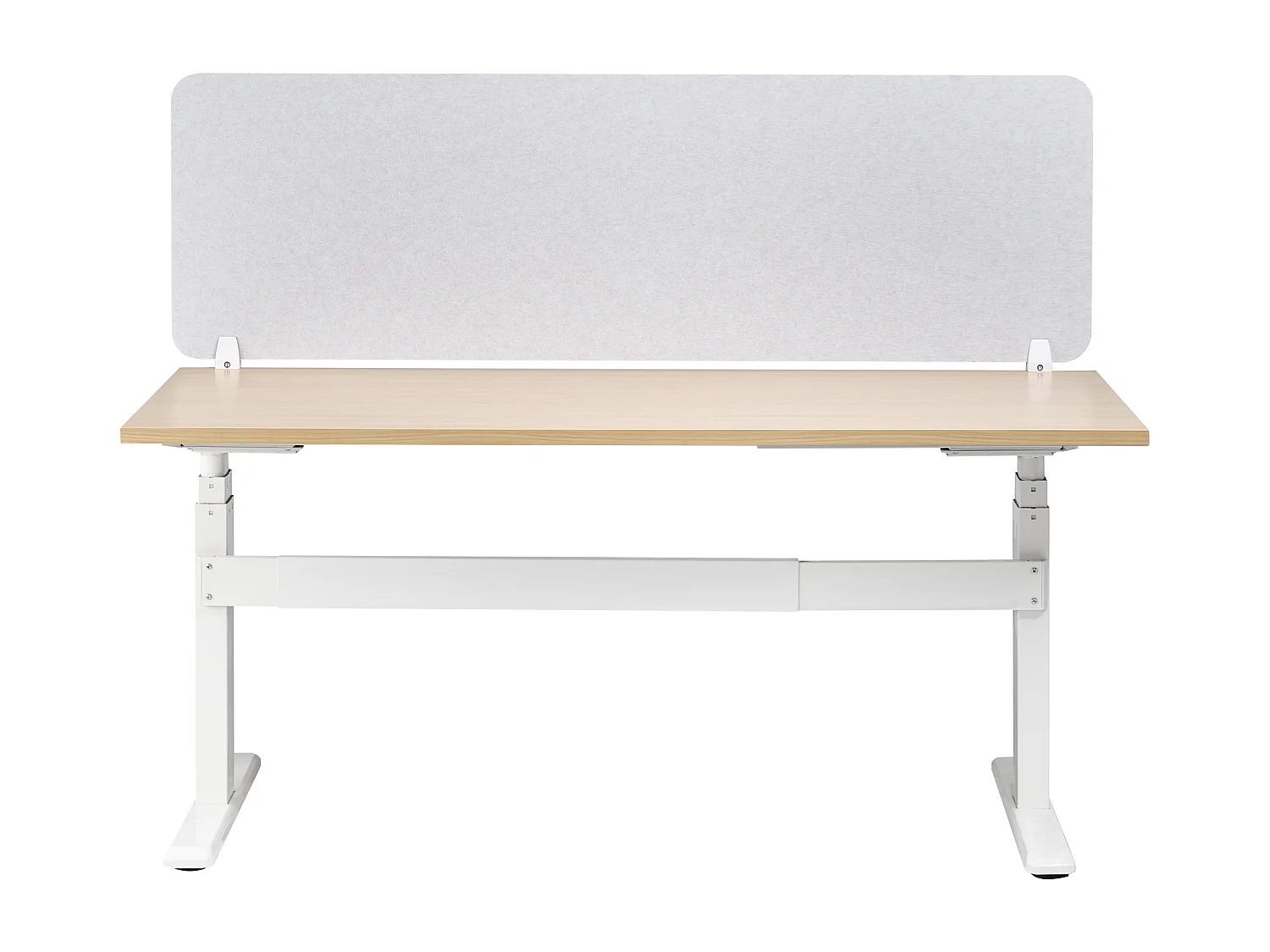 Séparateur de bureau 160 x 50 cm blanc cassé SPLIT