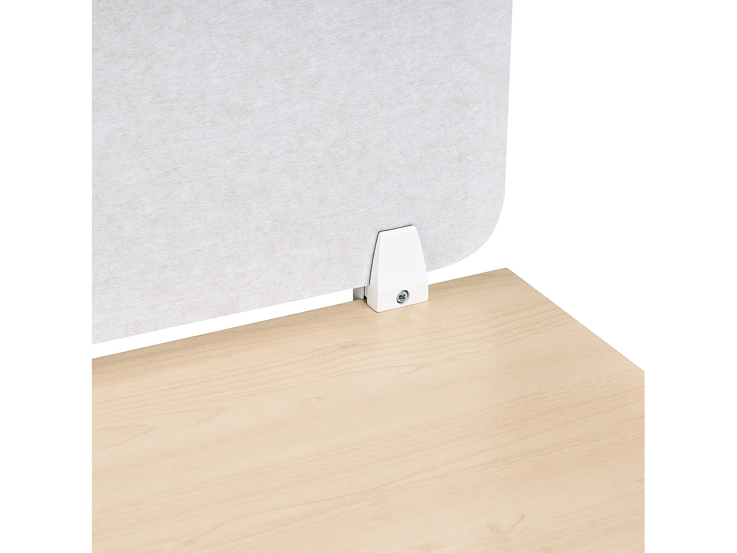 Séparateur de bureau 160 x 50 cm blanc cassé SPLIT