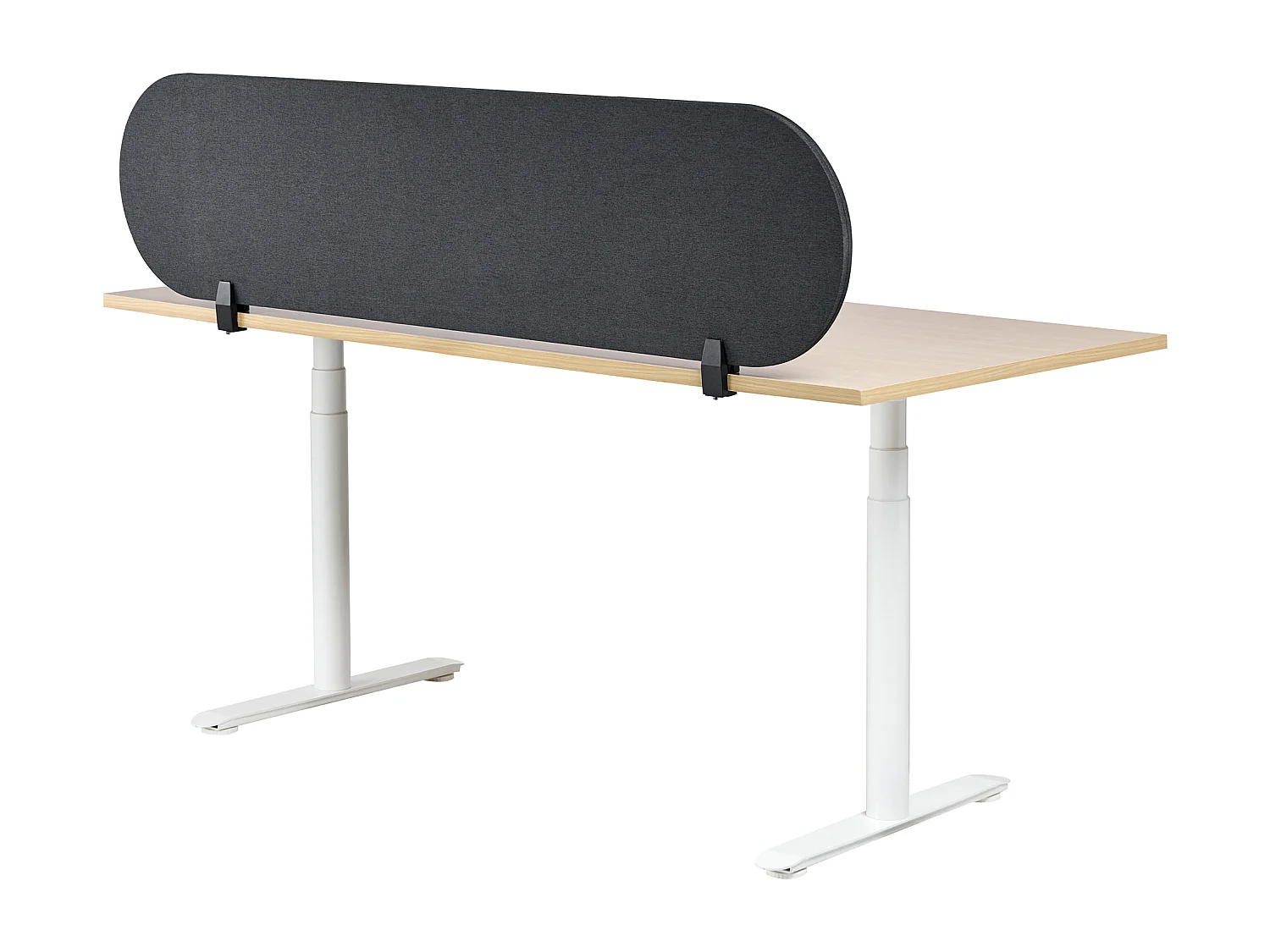 Séparateur de bureau 160 x 40 cm gris foncé SPARKY