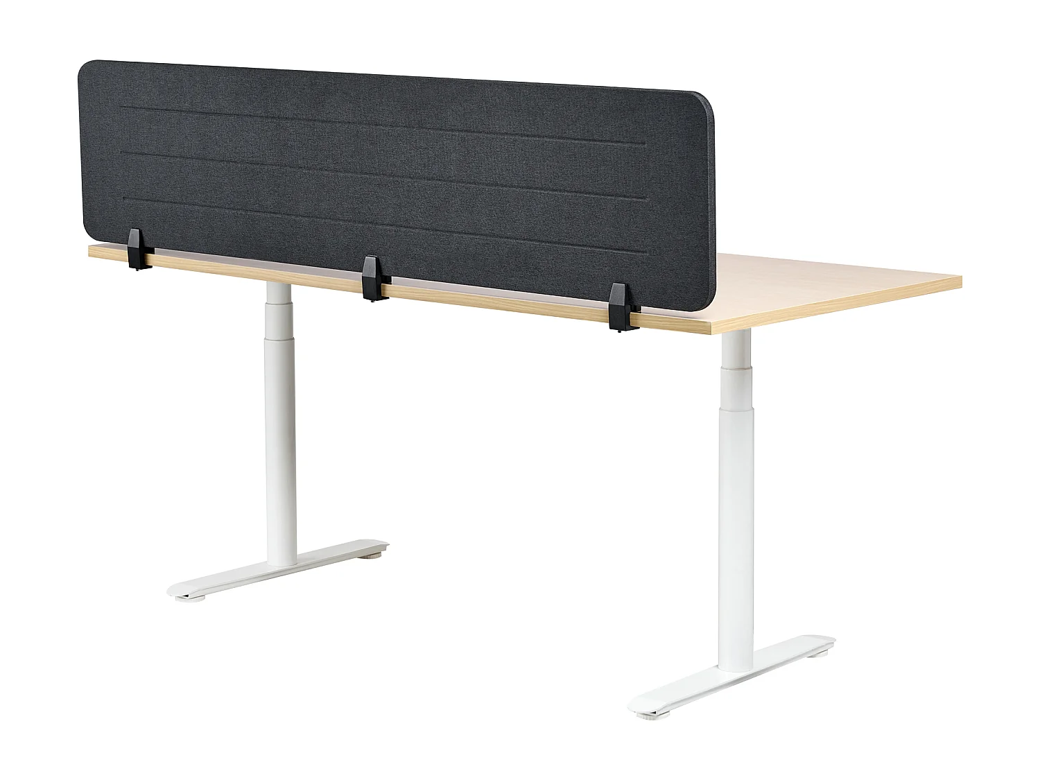 Cloison amovible de bureau ZIGGY Gris foncé