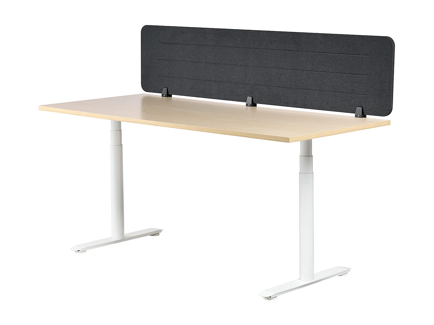 Cloison amovible de bureau ZIGGY Gris foncé