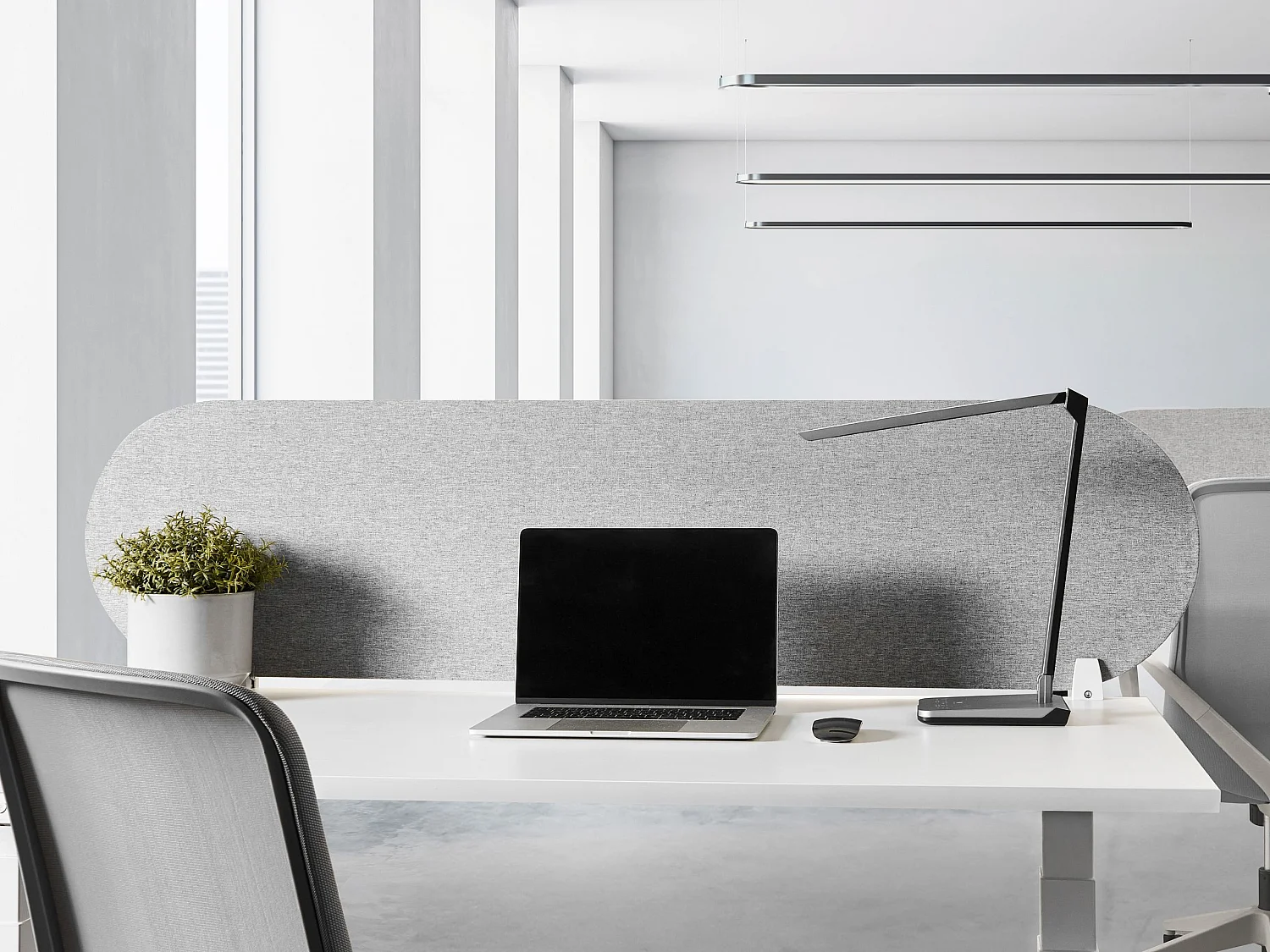 Cloison amovible de bureau SPARKY Gris clair