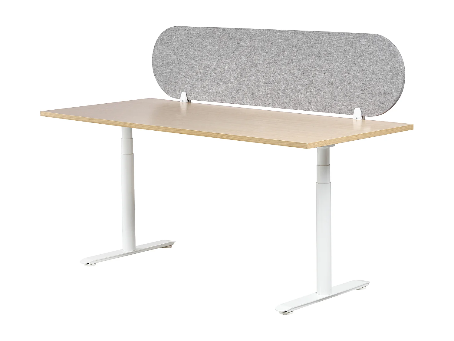 Séparateur de bureau 160 x 40 cm gris clair SPARKY