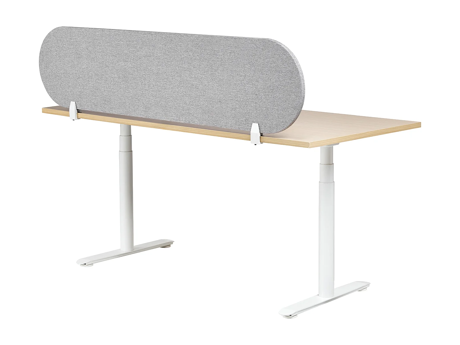 Séparateur de bureau 160 x 40 cm gris clair SPARKY