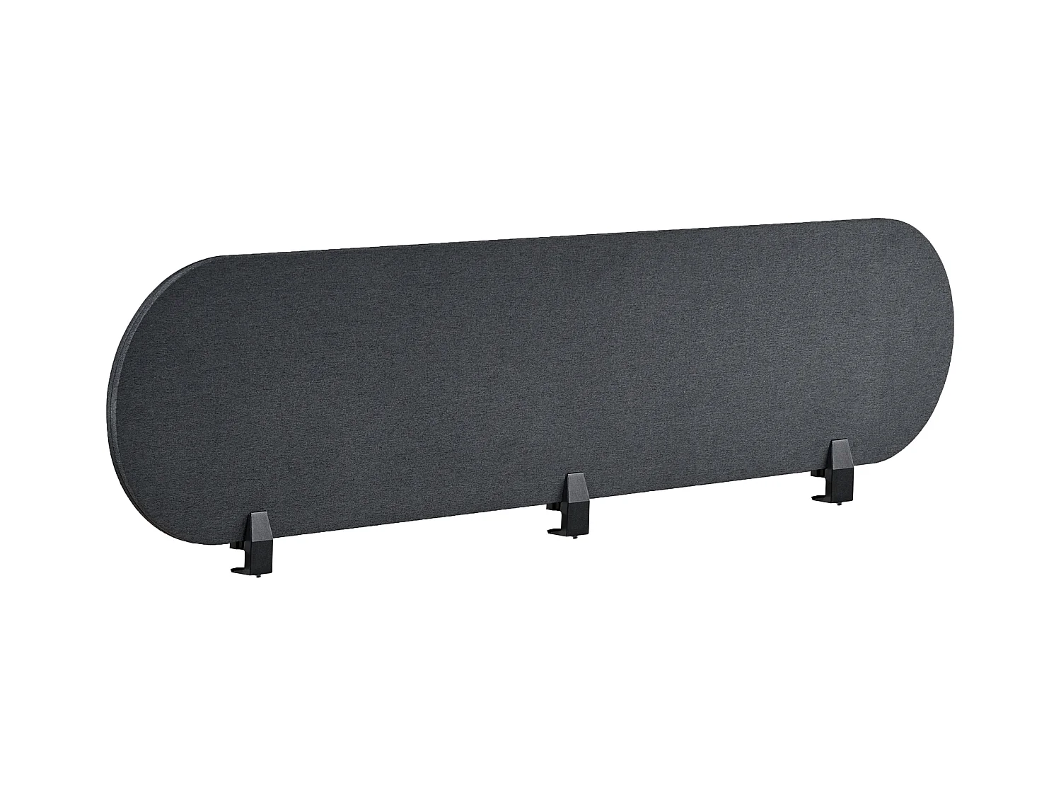 Séparateur de bureau 180 x 40 cm gris foncé SPARKY