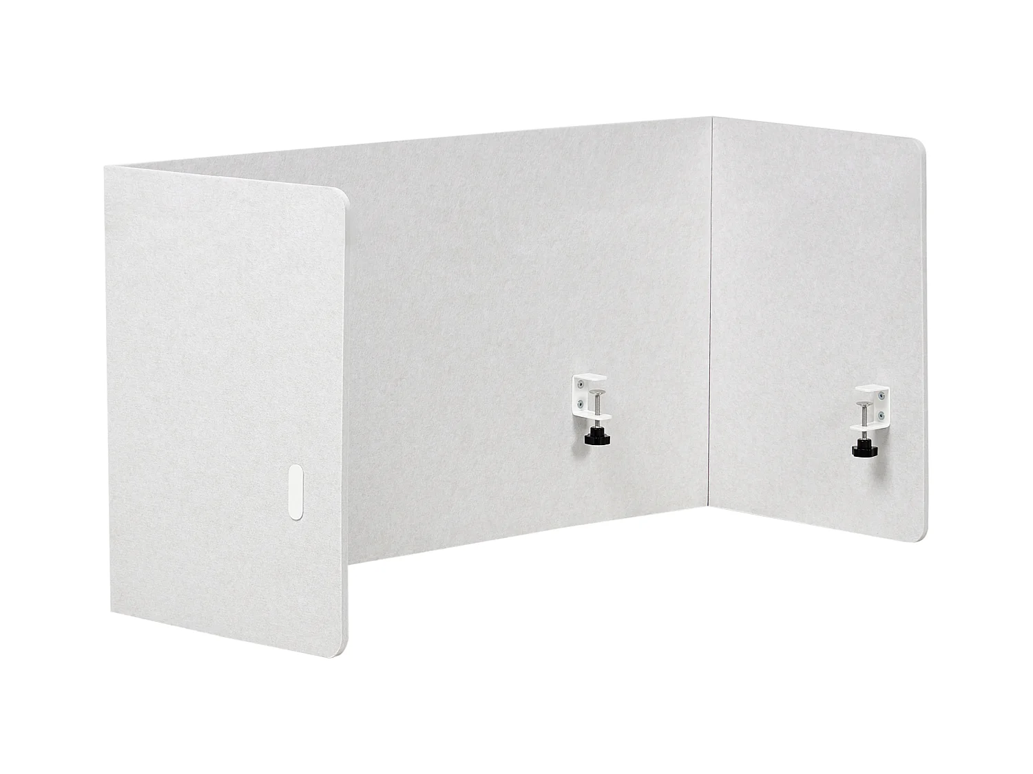 Séparateur de bureau 120 x 60 cm blanc cassé SOLOA
