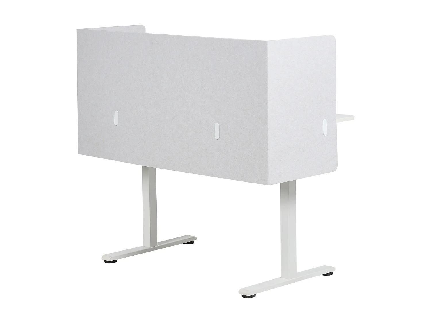 Séparateur de bureau 120 x 60 cm blanc cassé SOLOA