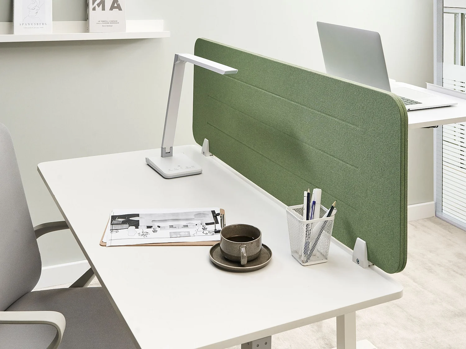 Cloison amovible de bureau ZIGGY Vert