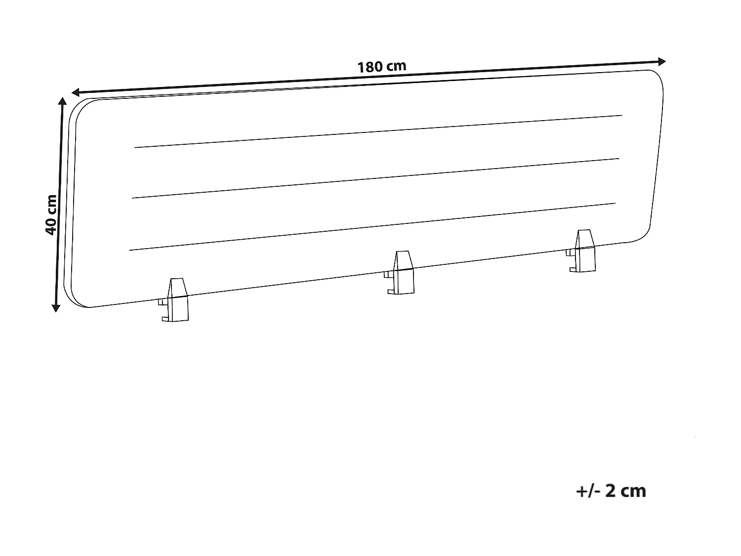Cloison amovible de bureau ZIGGY Beige clair