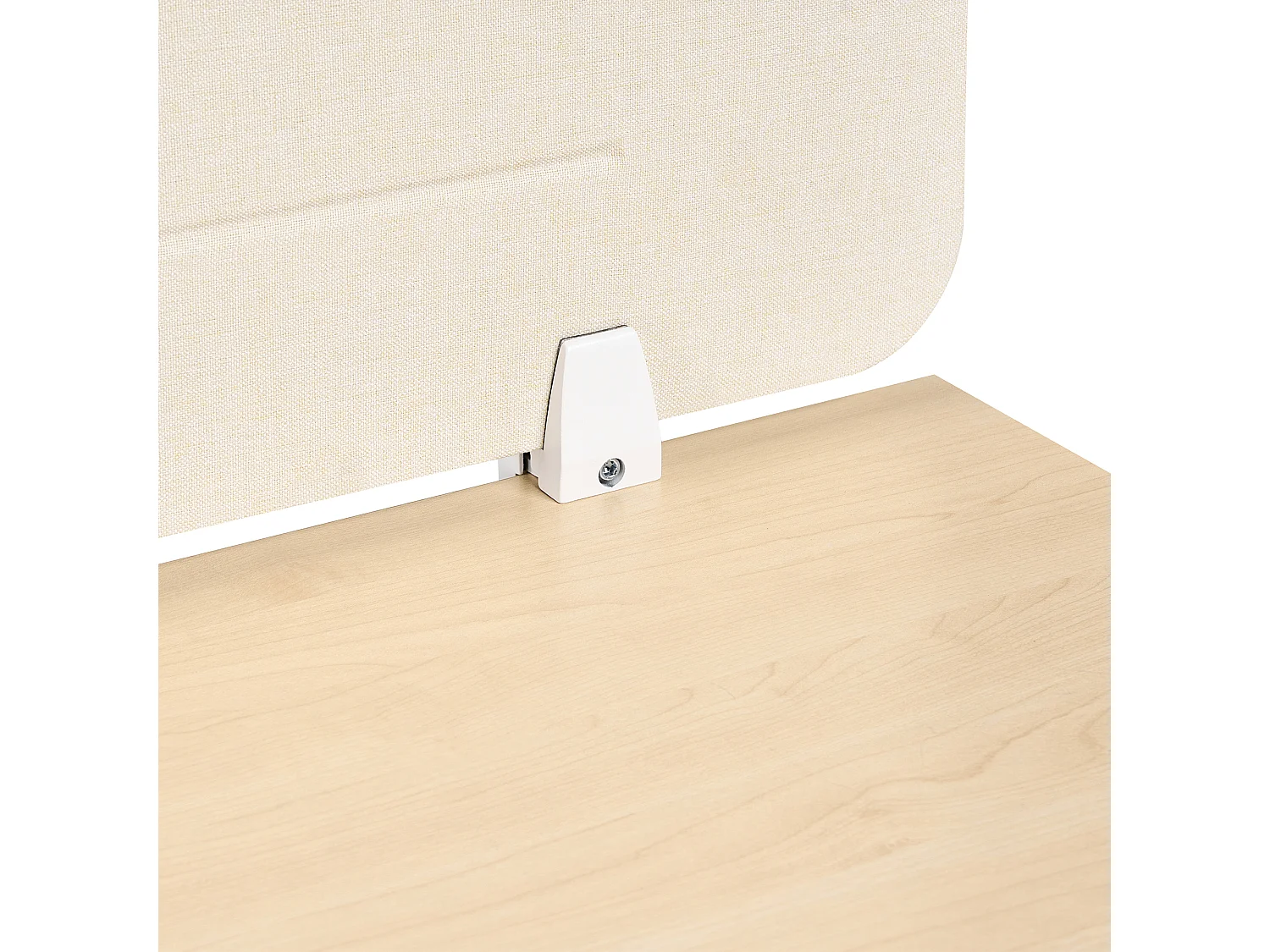 Séparateur de bureau 180 x 40 cm beige clair ZIGGY