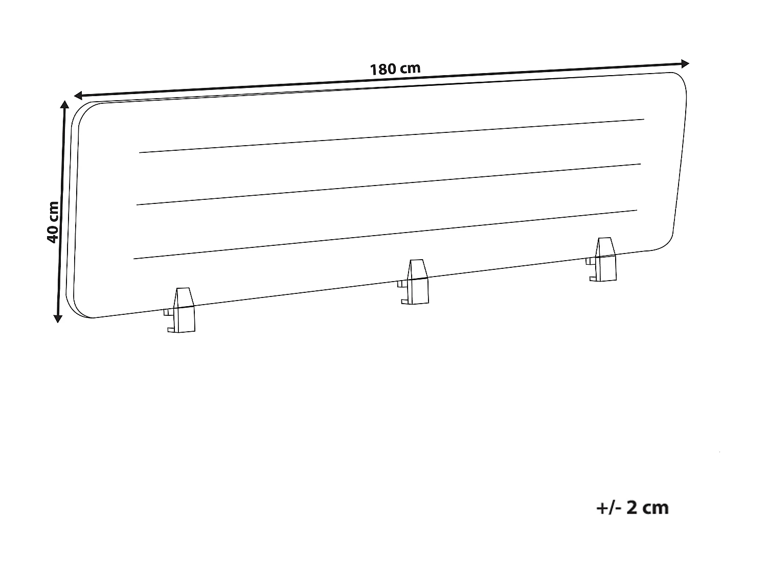 Cloison amovible de bureau ZIGGY Beige clair