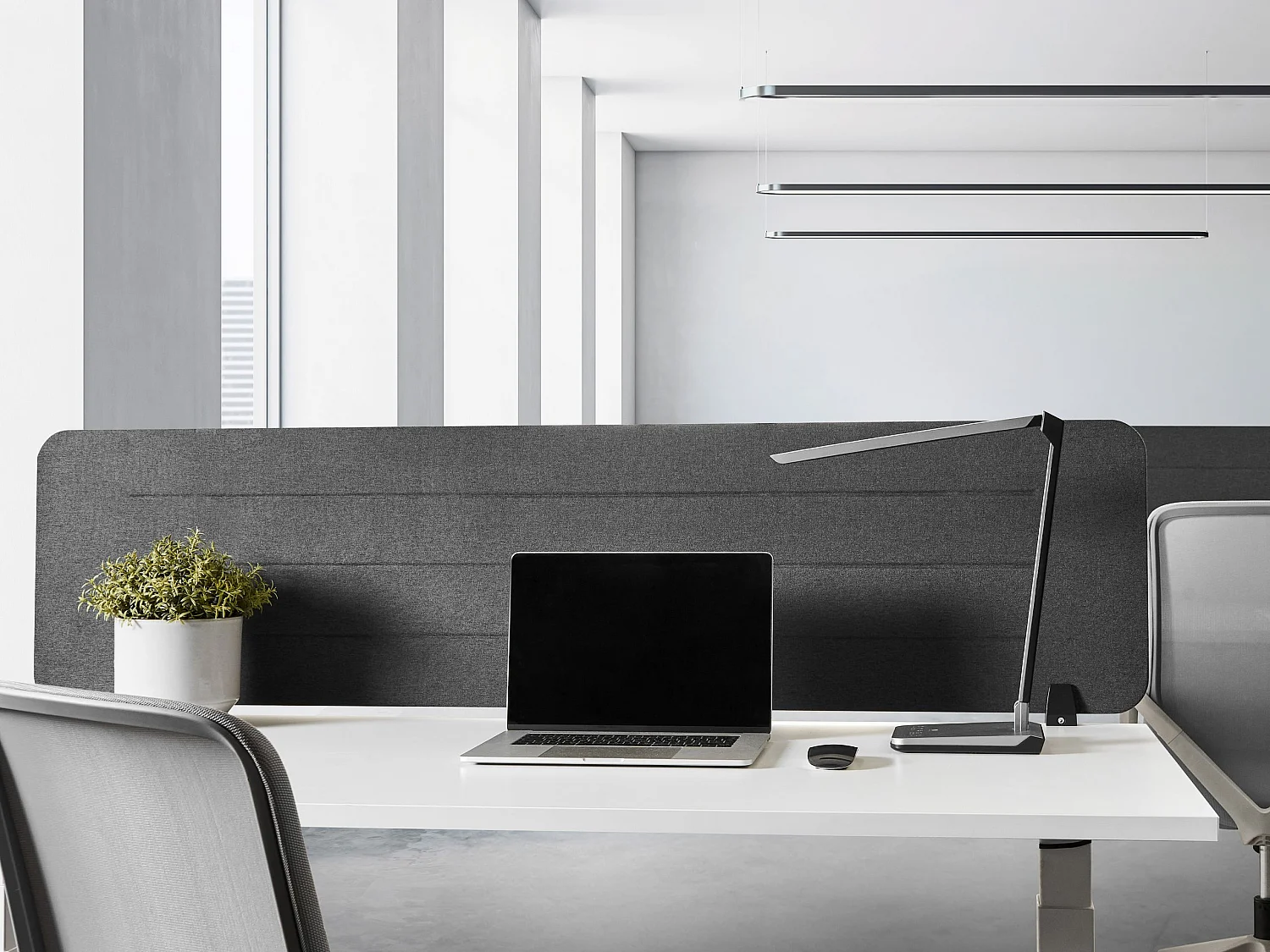 Cloison amovible de bureau Gris foncé ZIGGY