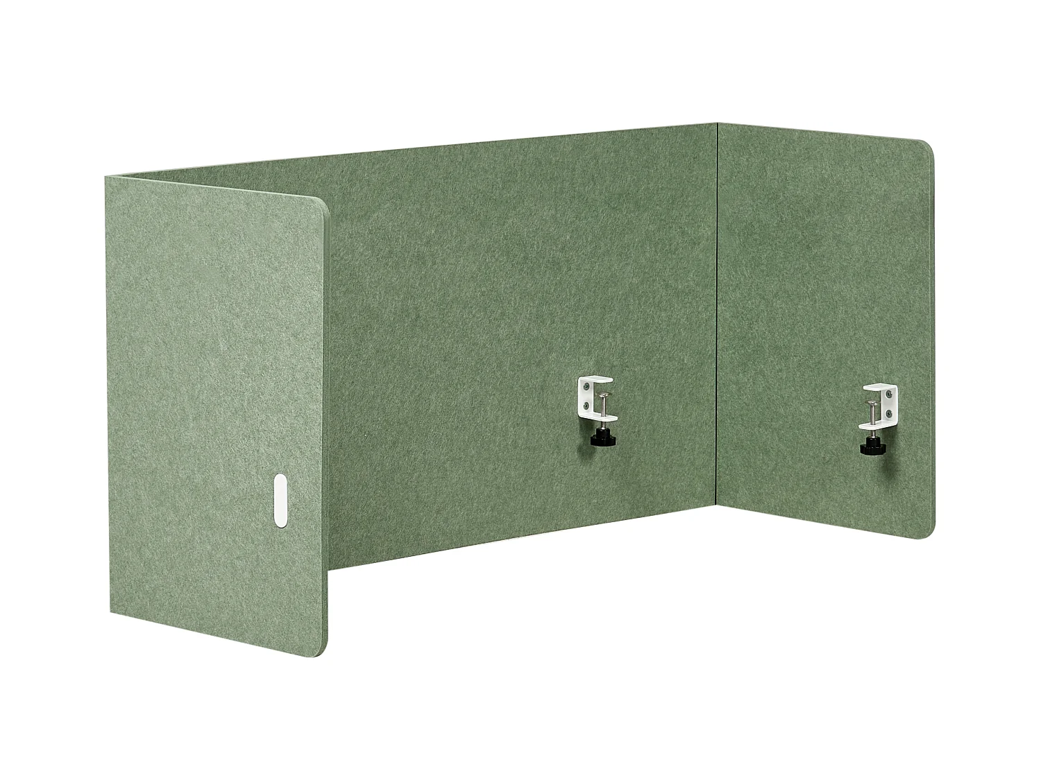 Séparateur de bureau 120 x 60 cm vert SOLOA