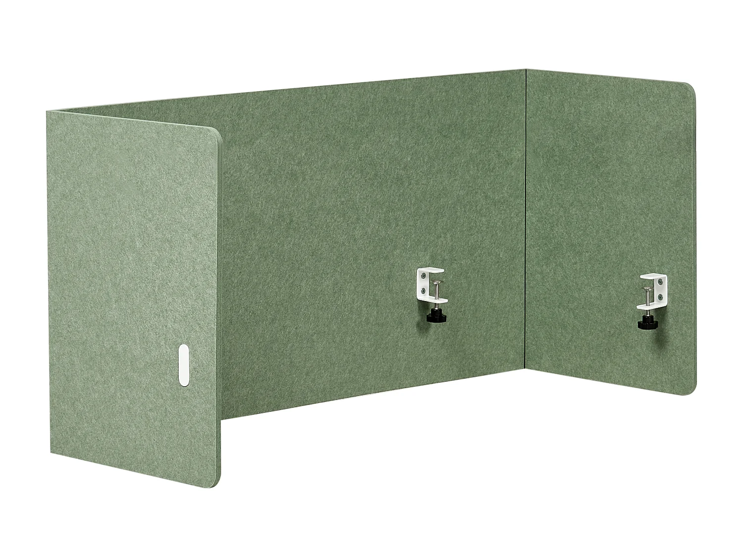 Séparateur de bureau 120 x 60 cm vert SOLOA