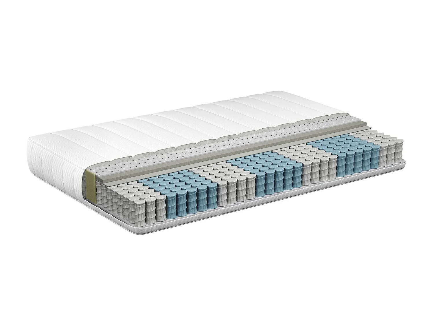 Matelas à ressorts ensachés en latex SPRINGY H2/3 Moyen 120 x 200 cm