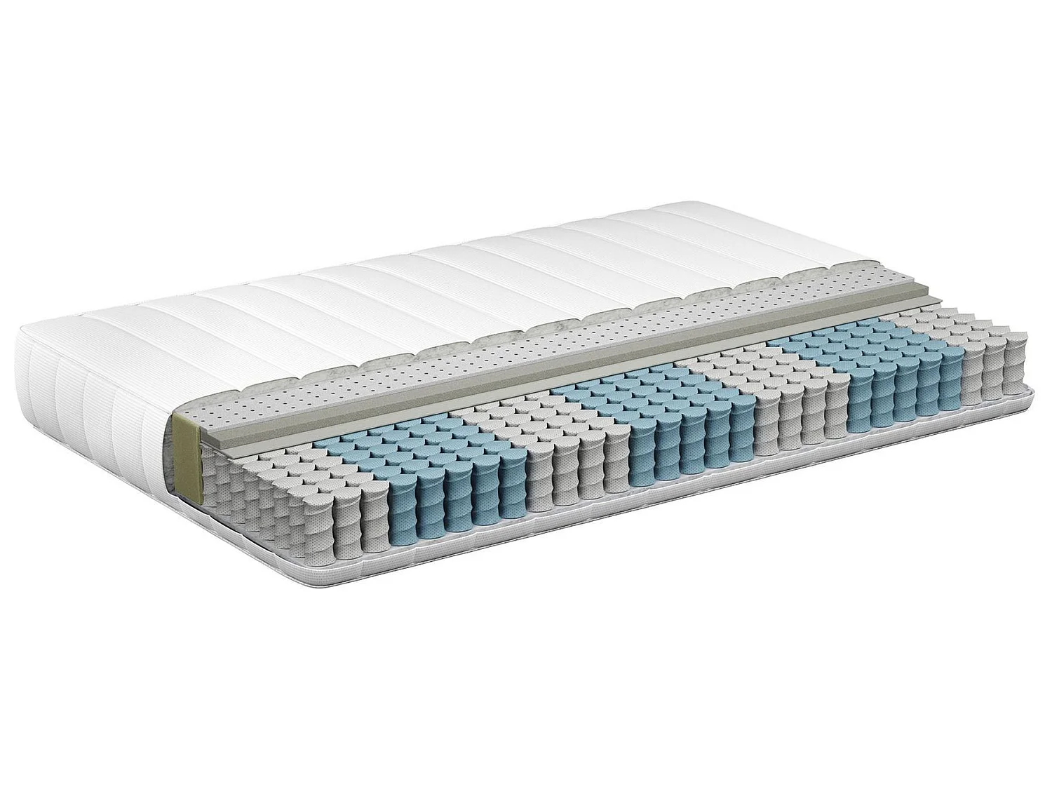 Matelas à ressorts ensachés en latex SPRINGY H2/3 Moyen 120 x 200 cm