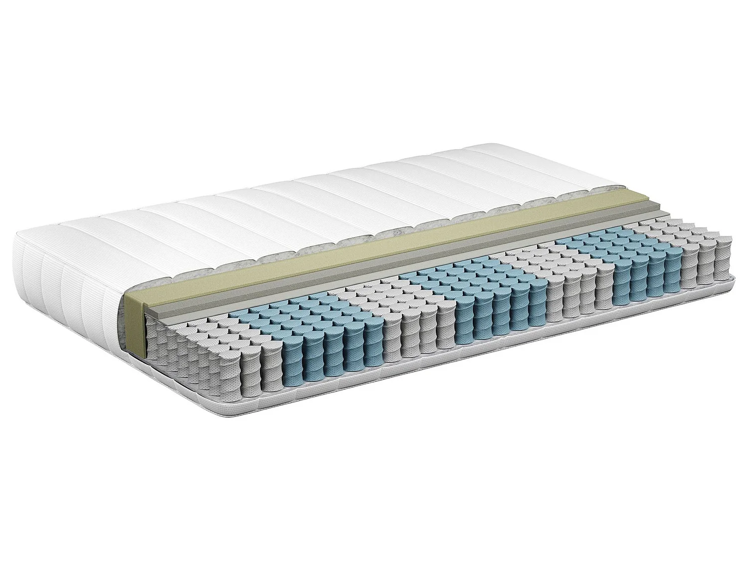 Memory Foam Pocket Spring Mattress DRIFT H2/3 Medium 120 x 200 cm (EU Small Double)