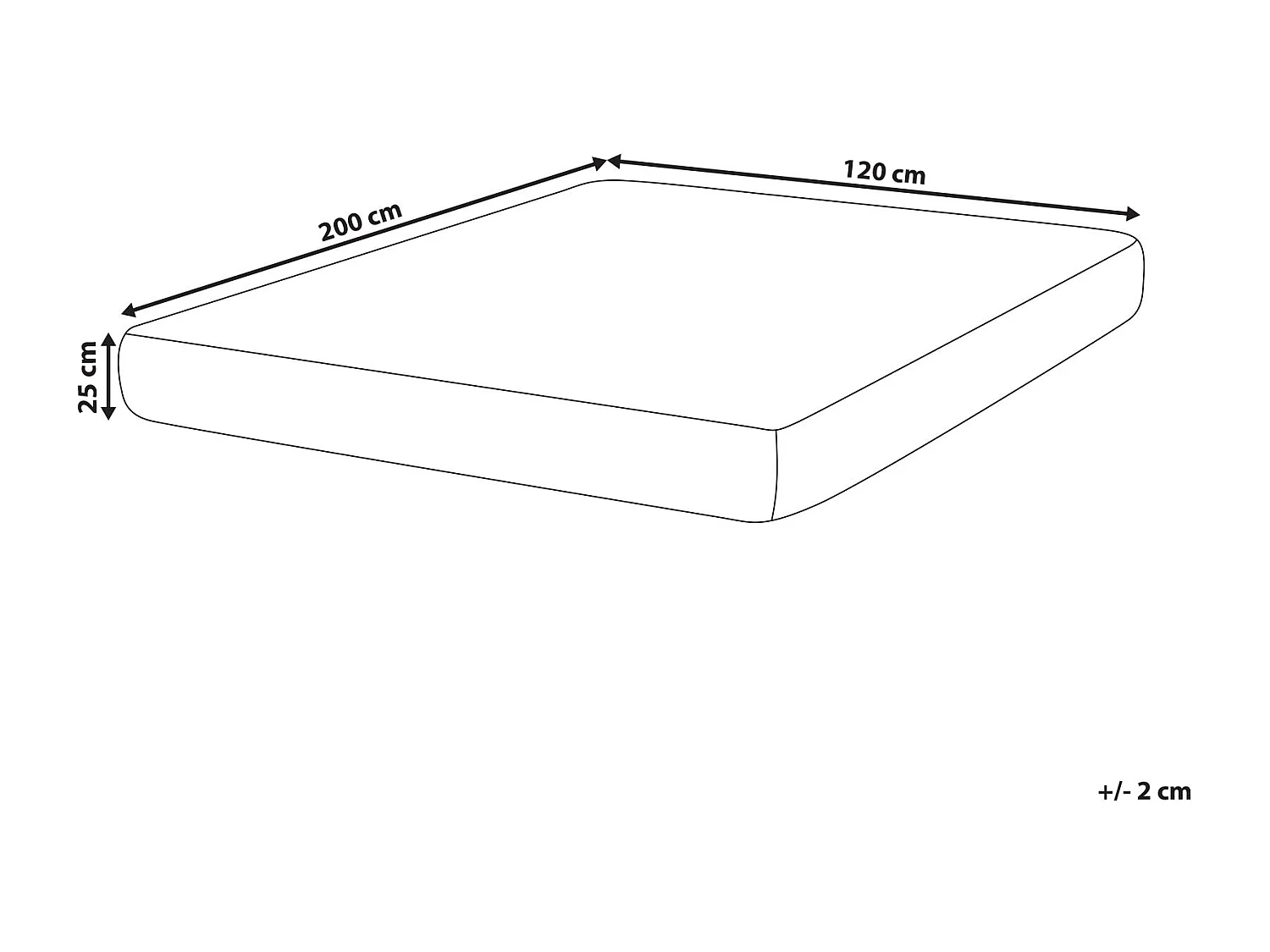 Matelas à ressorts ensachés en latex DAYDREAM H2/3 Moyen 120 x 200 cm