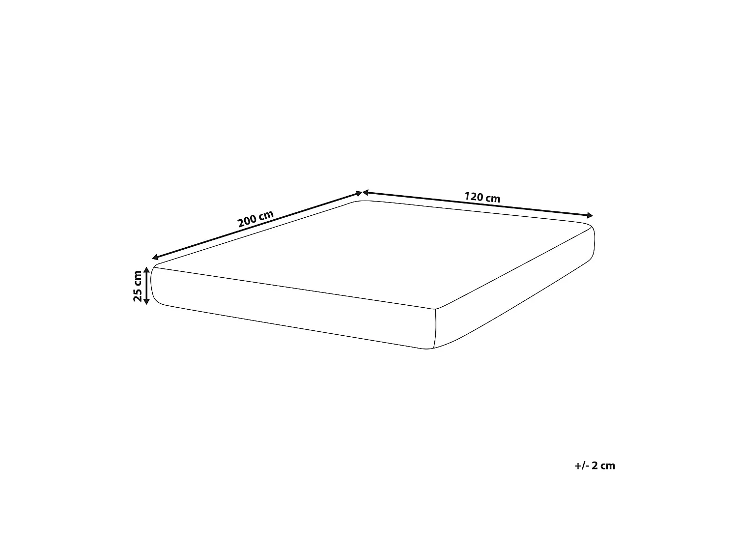 Matelas à ressorts ensachés en latex DAYDREAM H2/3 Moyen 120 x 200 cm