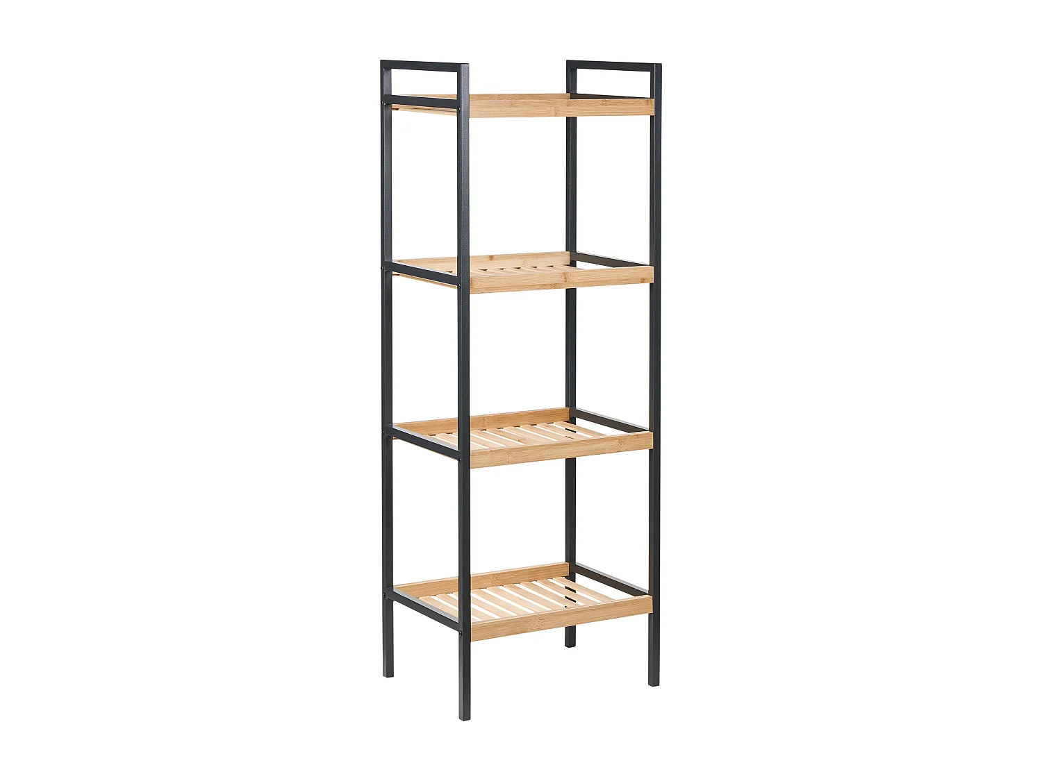 Étagère à 4 niveaux TAJZARA Bambou Marron clair