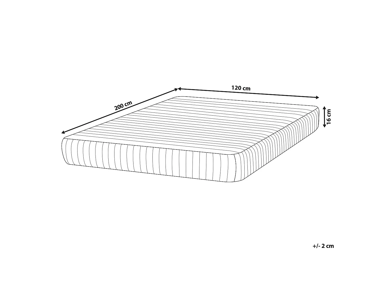 Matelas à ressorts ensachés SPRING CORE FIRM H3/4 Ferme 120 x 200 cm