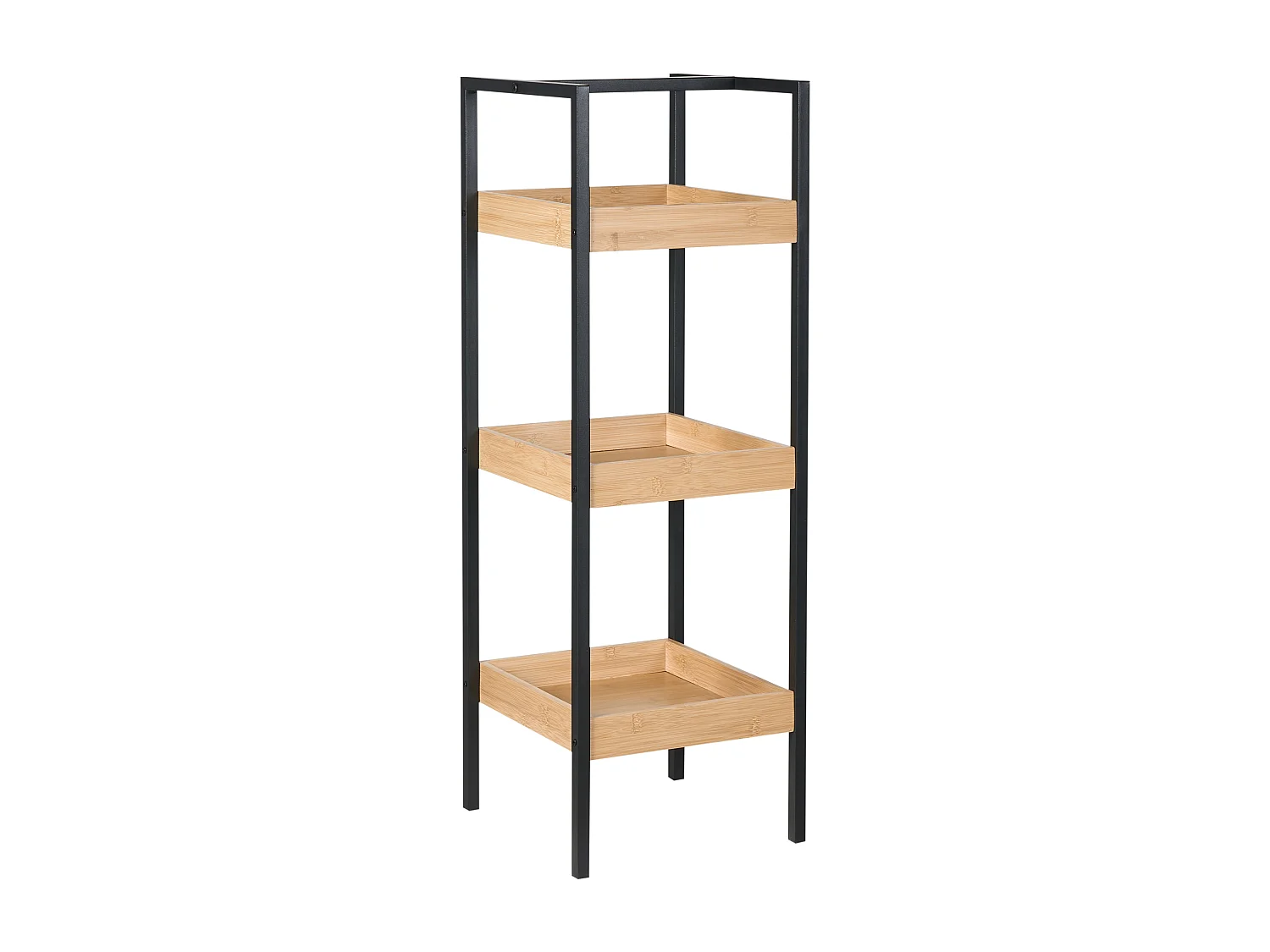 Étagère à 3 niveaux TAJZARA Bambou Marron clair