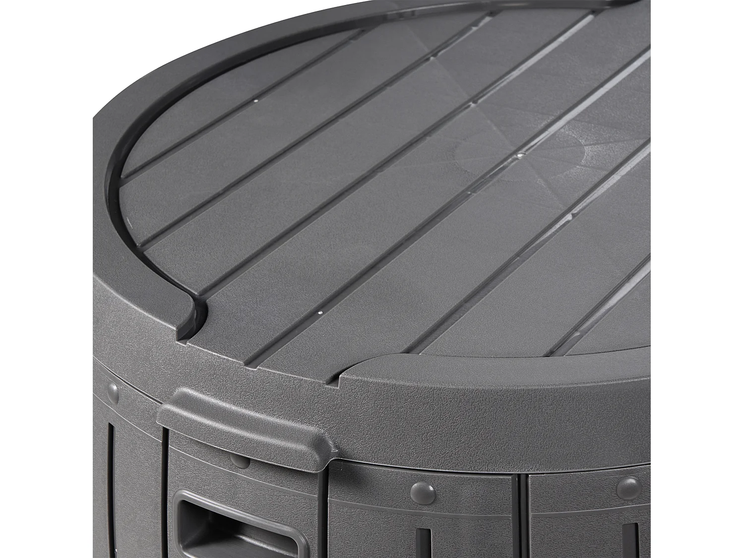 Coffre de rangement PRINOS 56 cm 56 cm Gris