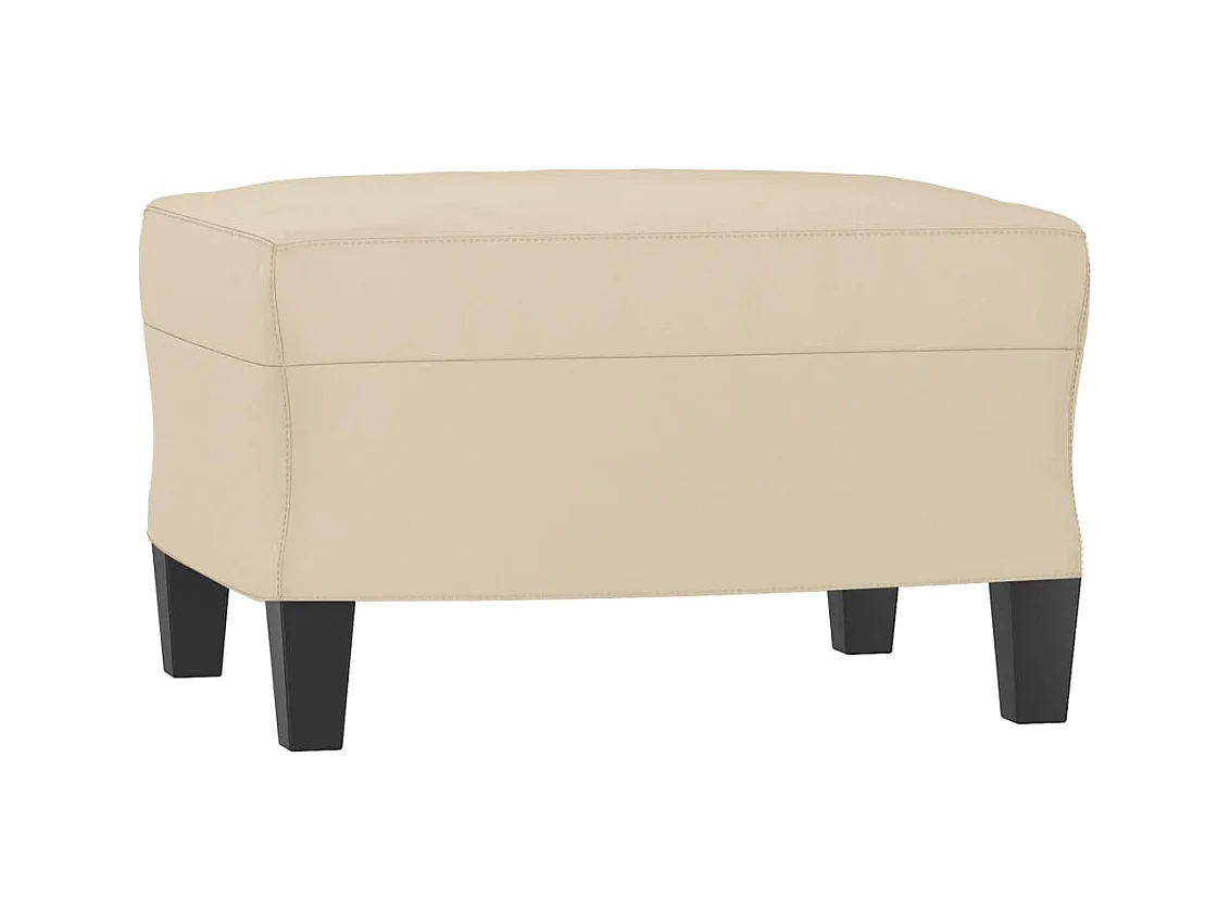 Repose-pieds tabouret 60 x effet bois crème 60 x 50 x 41 cm DEC030147