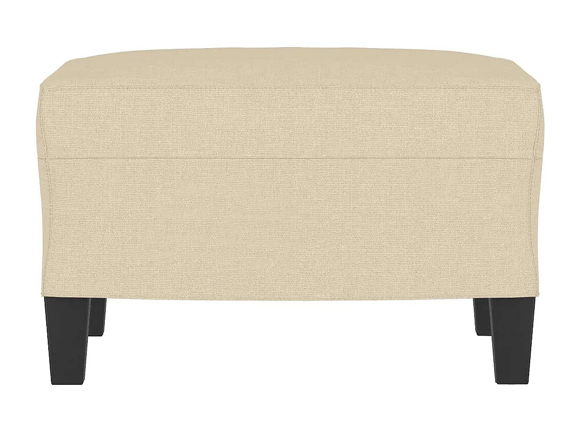 Repose-pieds tabouret bout de effet bois crème 60 x 50 x 41 cm DEC030142