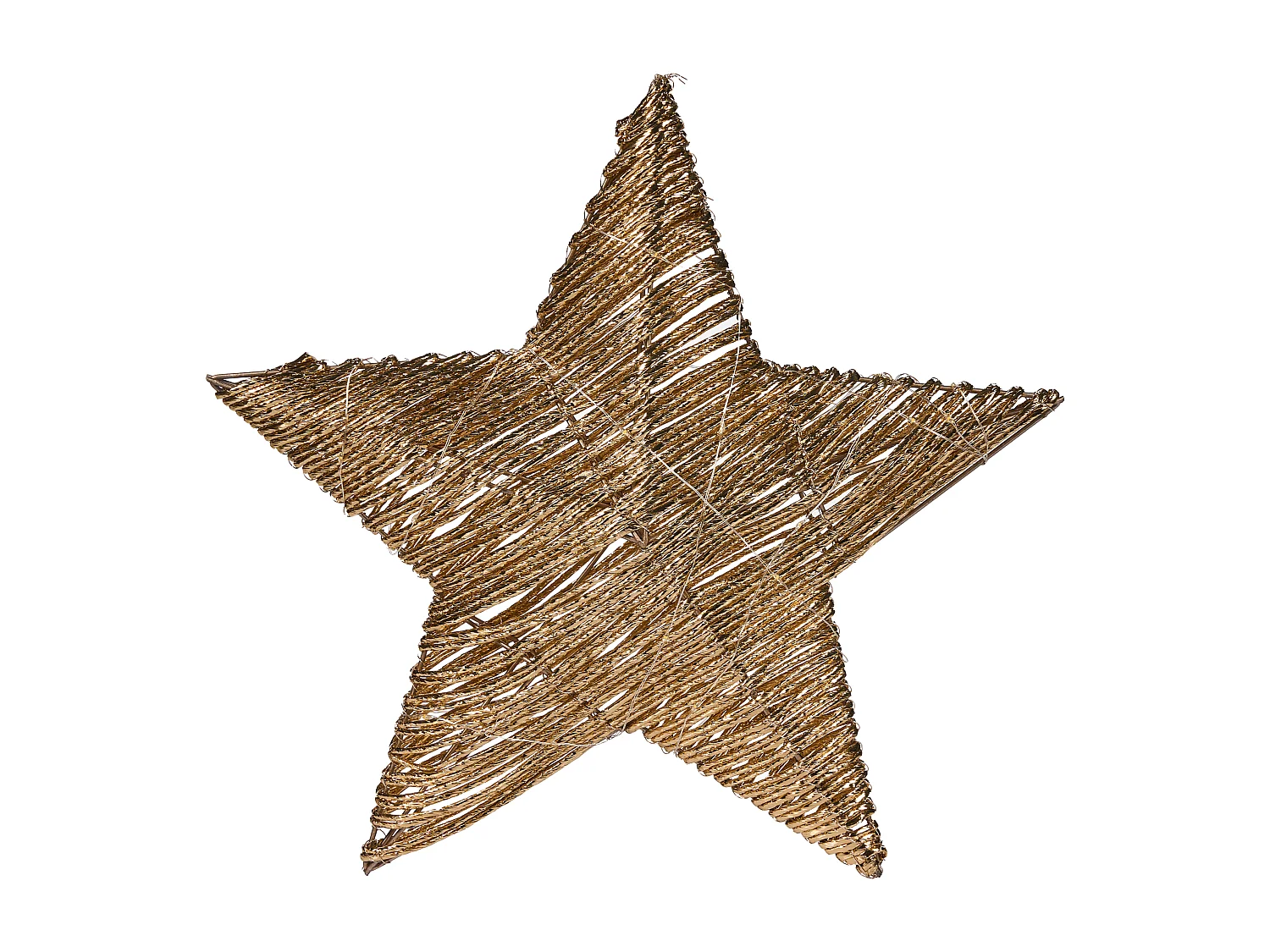 Lot de 2 décorations de Noël LED HAMPEN Étoile 24/30 cm Doré