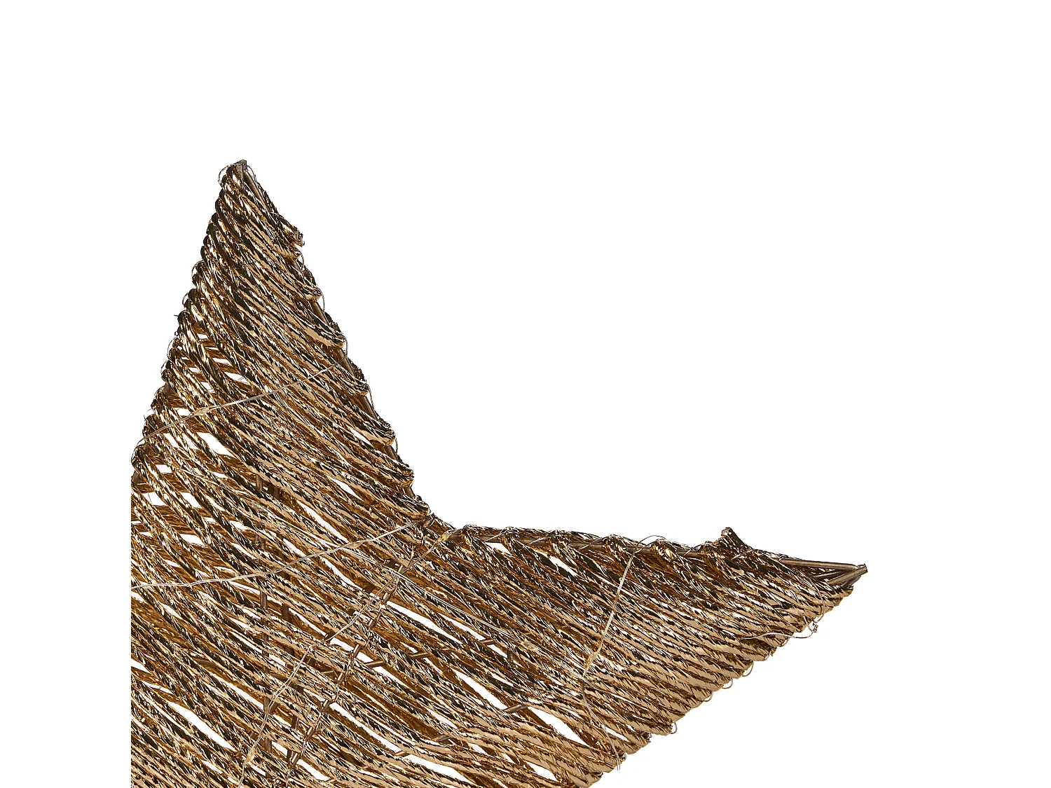 Lot de 2 décorations de Noël LED HAMPEN Étoile 24/30 cm Doré