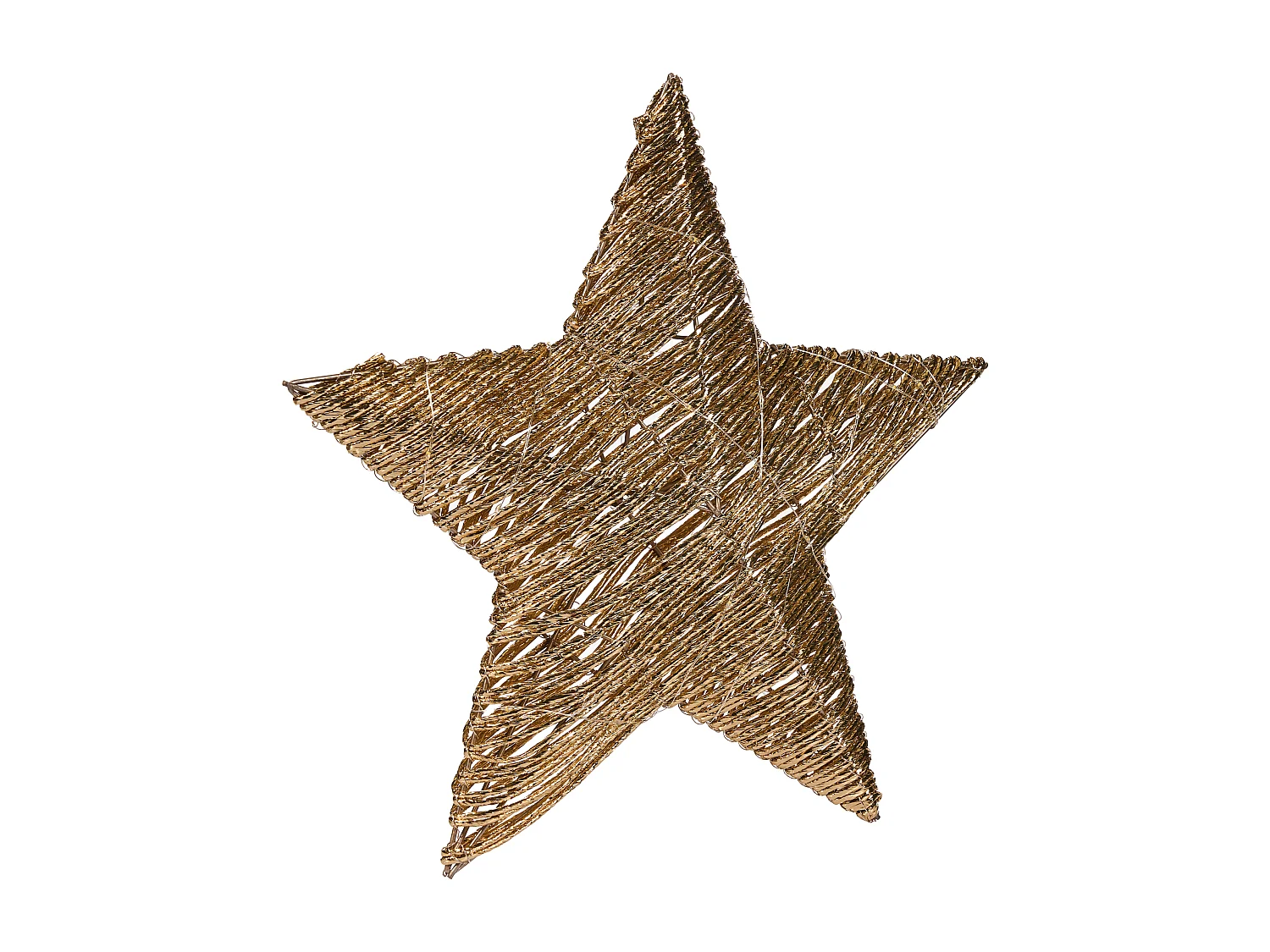 Lot de 2 décorations de Noël LED HAMPEN Étoile 24/30 cm Doré