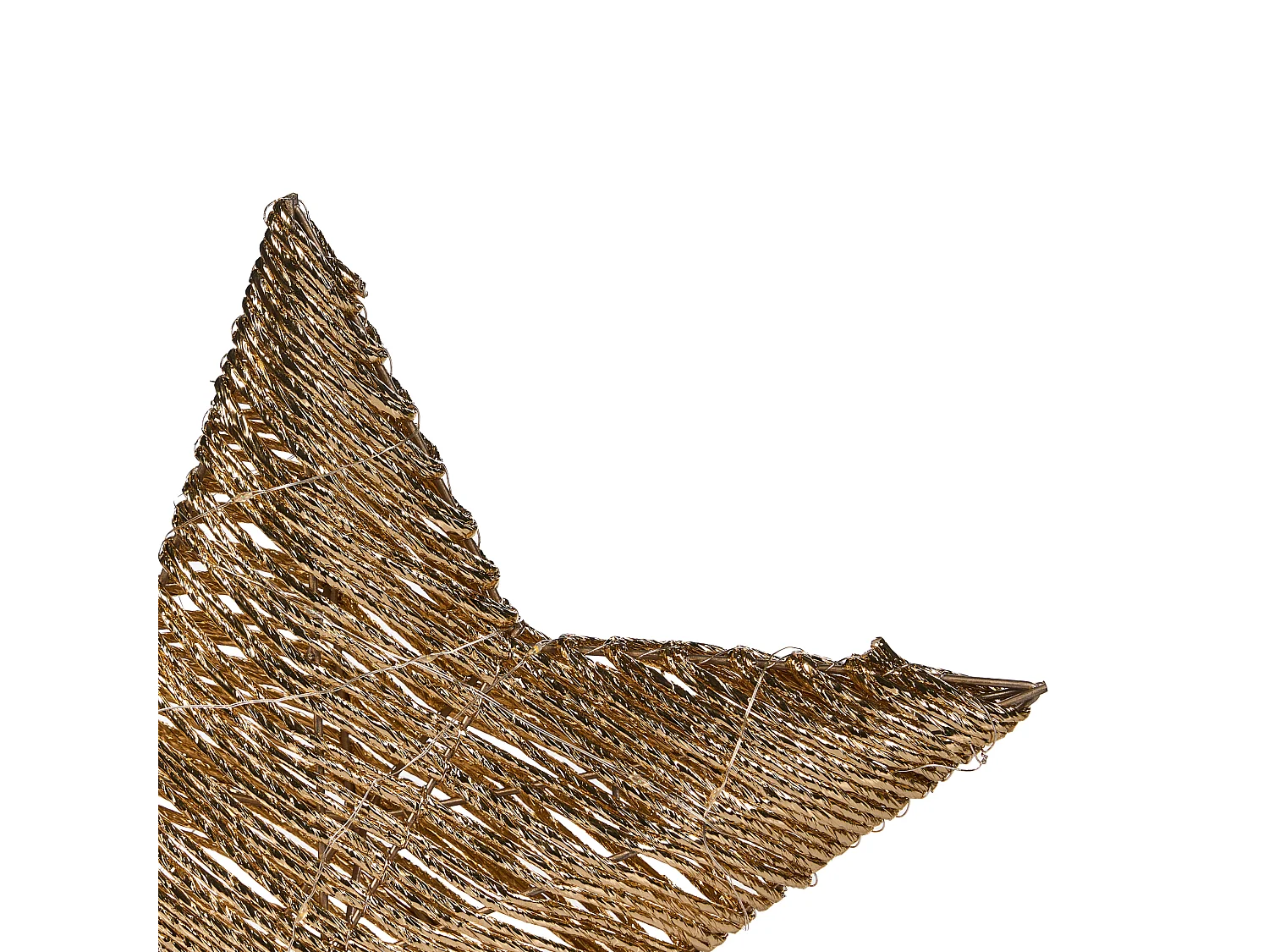 Lot de 2 décorations de Noël LED HAMPEN Étoile 24/30 cm Doré