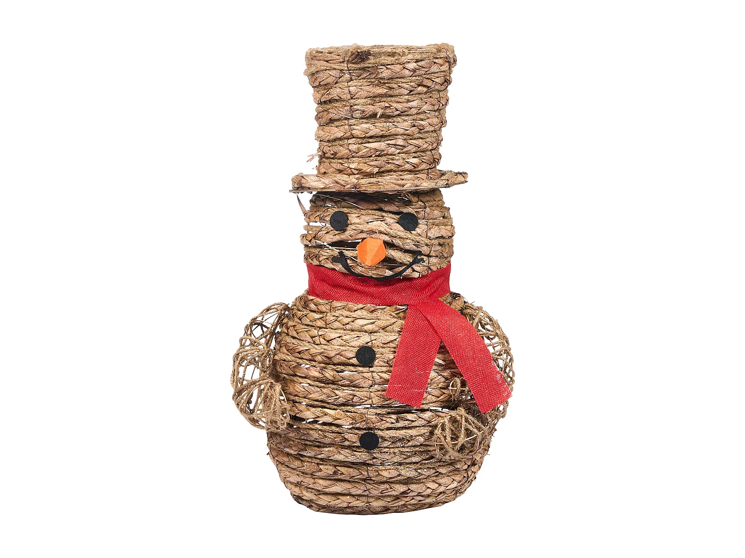 Décoration de Noël LED OLAFSVIK Bonhomme de neige 52 cm Naturel