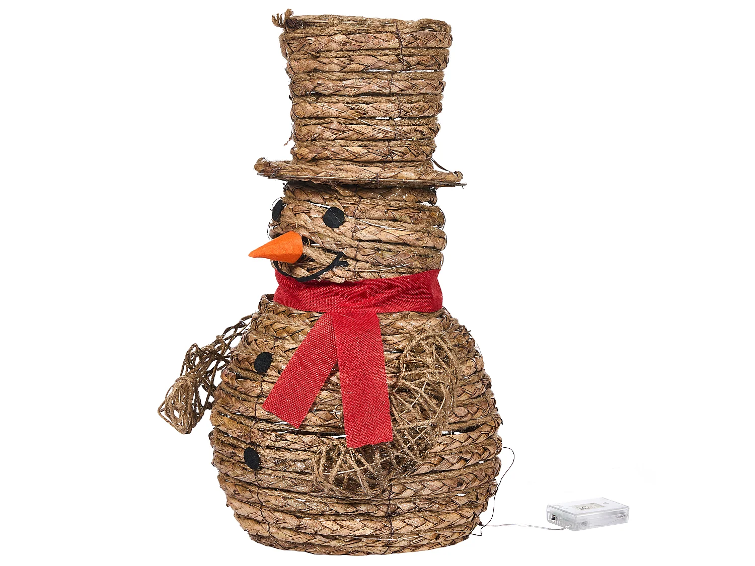 Décoration de Noël LED OLAFSVIK 52 cm Bonhomme de neige Naturel