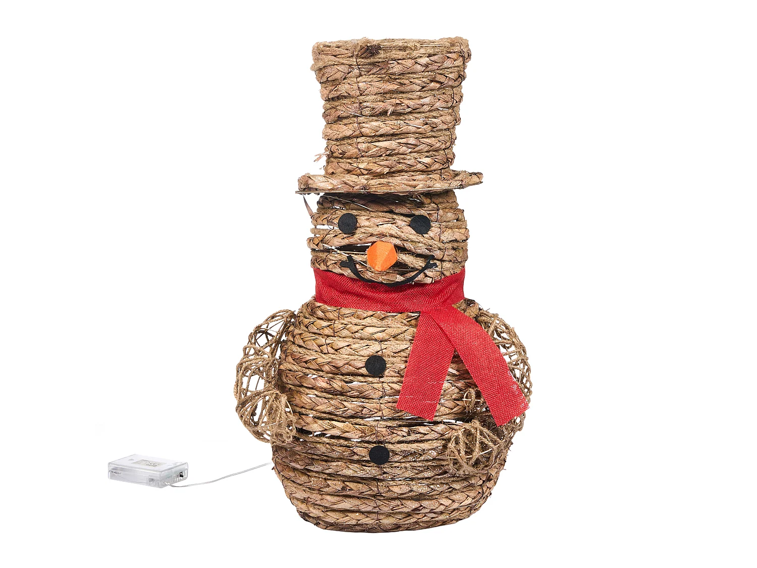 Décoration de Noël LED OLAFSVIK 52 cm Bonhomme de neige Naturel
