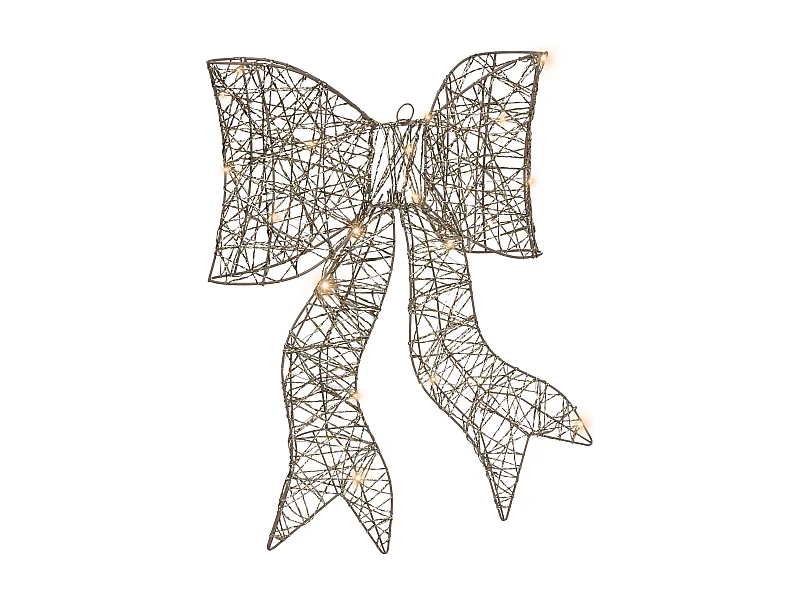 Décoration de Noël LED FILSO Arc 56 cm Doré